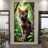 Forest Wild Cat Large Size Diamond Painting New Collection Animals Diy Full Drill Rhinestone Embroidery Mosaic Cross Stitch Kits