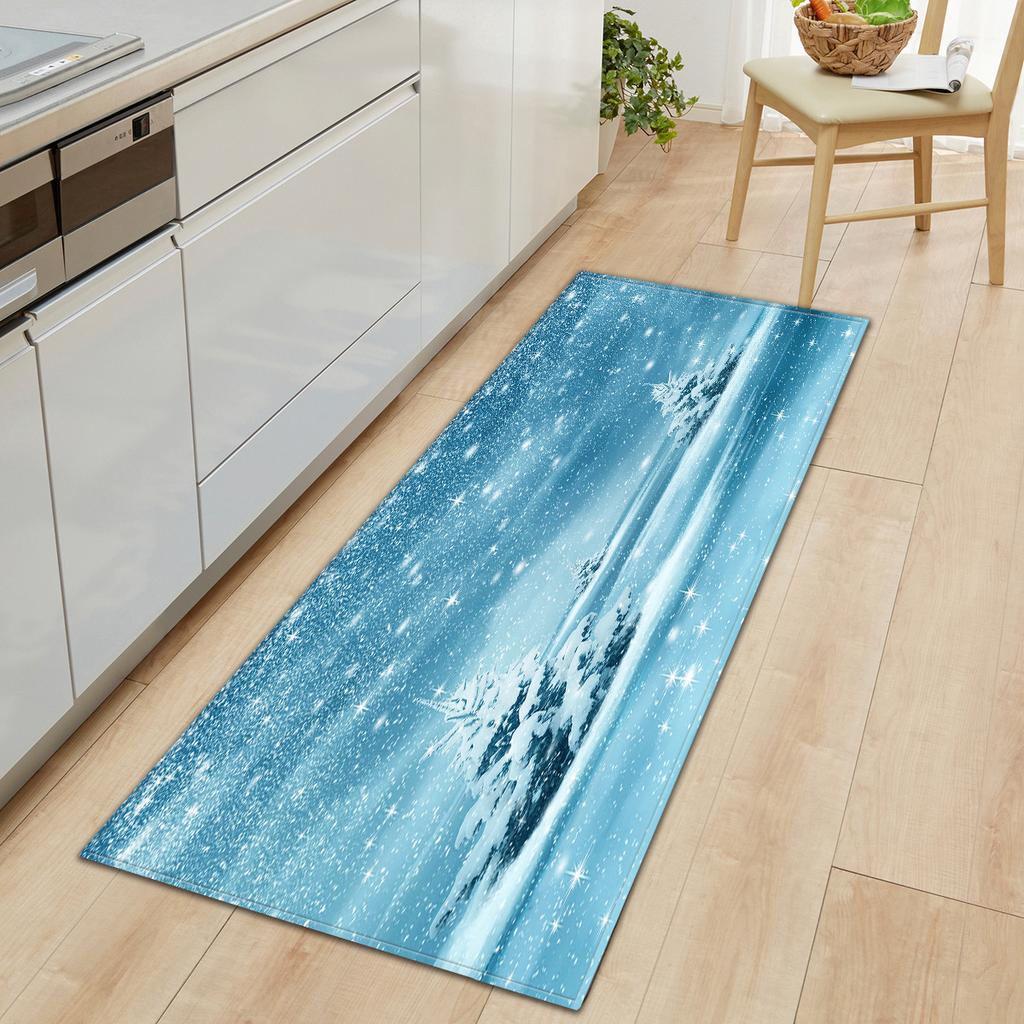 Christmas Kitchen Sand Carpet Doormat Long Floor Mat