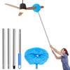 Ceiling Fan Cleaner Duster Telescopic Handle with Removable Cleaning Head Reusable Microfiber Ceiling Fan Blade Cleaning Tool
