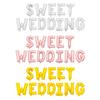 16 Inch Happy Wedding Alphabet Balloon Gold Silver Rose Gold Wedding Arrangement Decorative Balloon Set