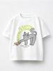 Simple All Match Cotton T Shirt for Kids Boys Girls Round Neck Short Sleeve Loose Fit Cute Casual Summer Top