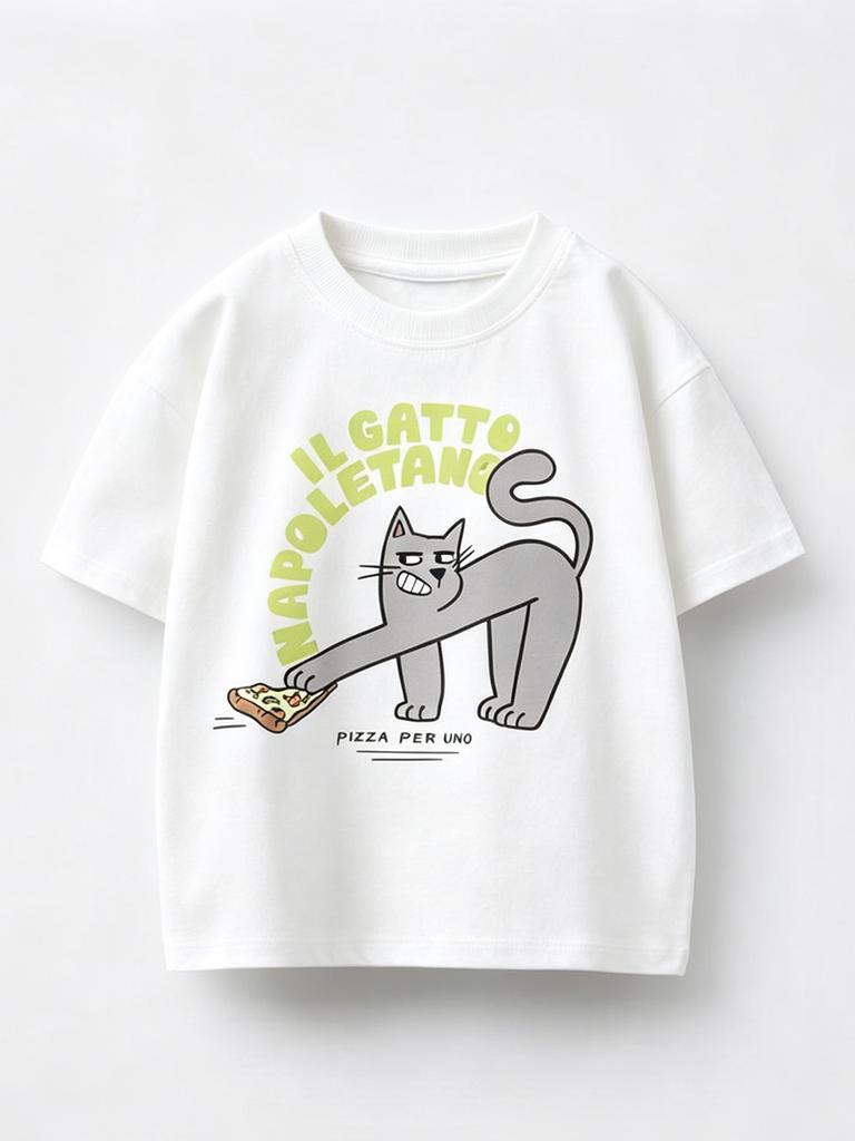 Simple All Match Cotton T Shirt for Kids Boys Girls Round Neck Short Sleeve Loose Fit Cute Casual Summer Top