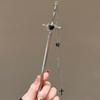 2025 New Chinese Style Sword Hairpin for Women Punk Silver Color Metal Heart Cross Tassel Hair Sticks Hair Accessories Headdress