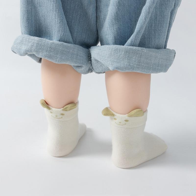 Infant Baby Socks for Girl Boy Cotton Solid Soft Breathable Cute Accessories Unisex Newborn Boneless Short Socks