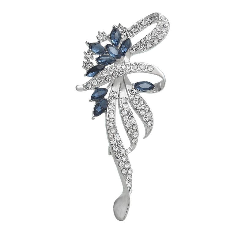 Brooch for women, high-end grand corsage, Bauhinia floral design brooch, sophisticated brooch, luxurious suit stabilizing accessory