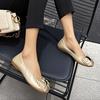 2026 Spring Summer Ballet Flats Women Single Shoes Flat Elegant Ladies Brand Shoes Soft Comfortable Plus Size 42