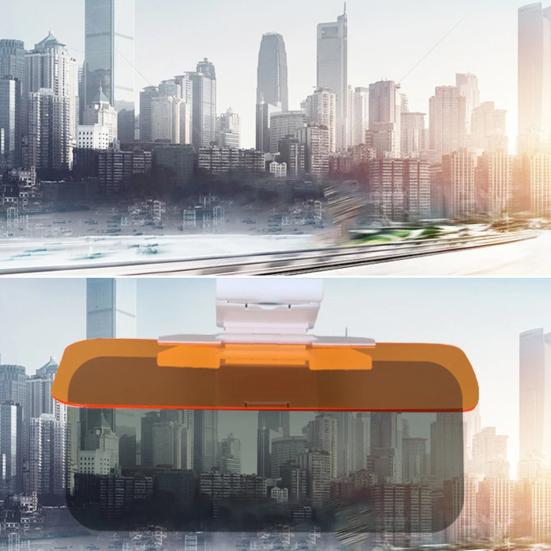 Viseira solar polarizada ajustável com visão clara, à prova de raios UV, antirreflexo, visibilidade aprimorada, peças de reposição para viseira solar de carro