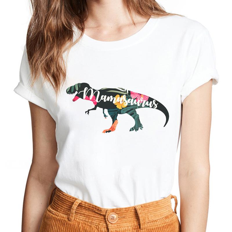 Lattice Mama Bear Letter Print T Shirt Women White Shirts Fashion O-Neck Short Sleeve T-Shirt Summer Tee Casual Top Female Tee