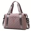 Universal large capacity travel bag for men and women, can be held and cross-body, suitable for travel, gym, storage and separation of wet and dry