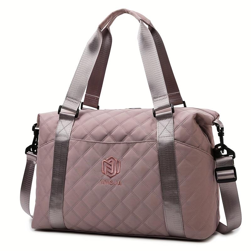 Universal large capacity travel bag for men and women, can be held and cross-body, suitable for travel, gym, storage and separation of wet and dry