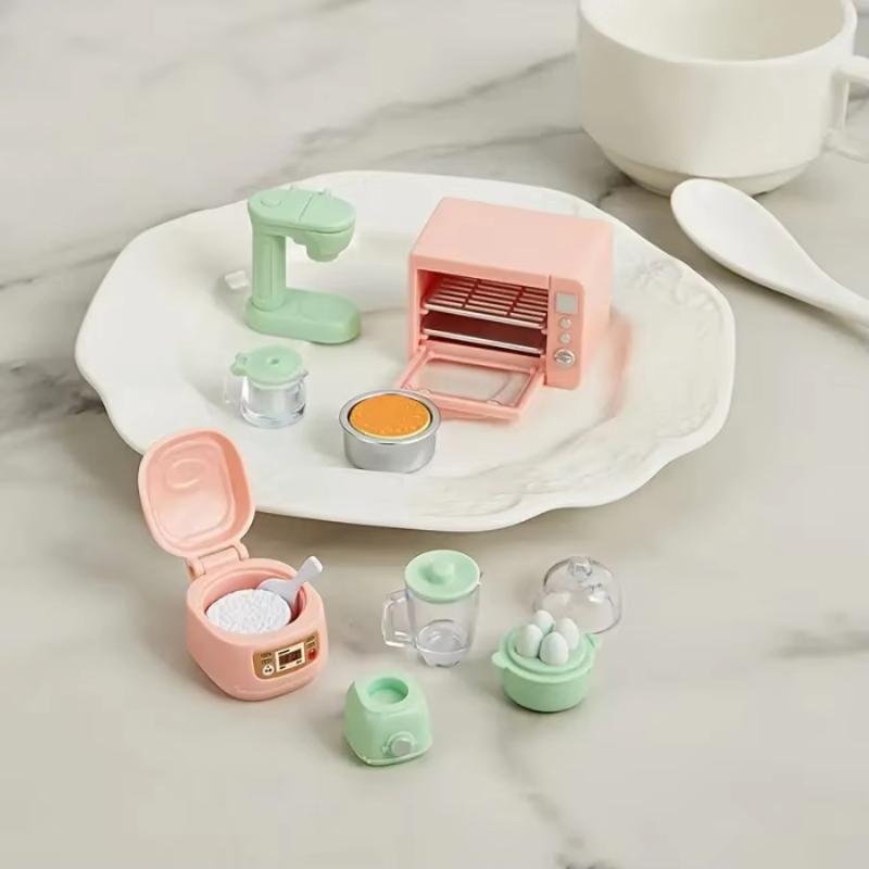 Kinder Mini Spielhaus Küche Spielzeug Miniatur Reiskocher Ofen Entsafter Eierkocher Kleines Modell Kinder Puppenhaus Zubehör