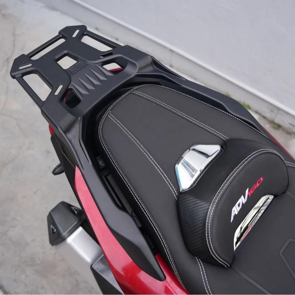 For 2023 Honda ADV160 Motorcycle Modification Aluminum Alloy Rear Luggage Rack Cargo Shelf Trunk Tail Box