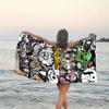 1pc Jack1 Beach Towel with Custom Name, Beach/Swimming/Bath/Picnic/Camping Towel, Suitable for Seaside Beaches