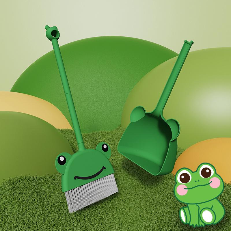 Children's Broom and Dustpan Set - Toy Cleaning Kit for Kids