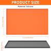 Silicone Griddle Cover Mat Non Stick Waterproof Heightened Edge Thickened Foldable Silicone Protect Mat from Debris and Rust