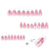 Manicure Long Almond False Nails French Detachable Fake Nails Aurora Press On Nails Women