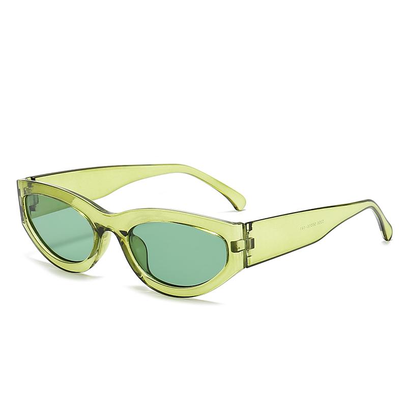 

New Style Retro Trendy Women s Narrow-Frame Sunglasses Fashionable and Sweet-Cool Women Sunglass 5356 зелений