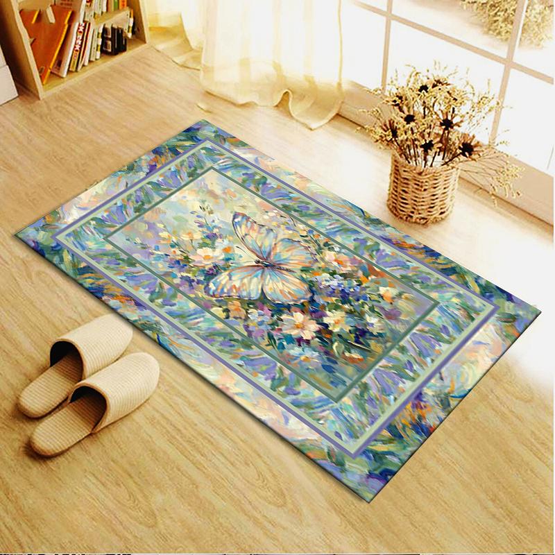 2025 New Butterfly Decoration Carpet Rug for Living Room Bedroom Home Sofa Decoration,Kids play Non-slip Floor Mat41
