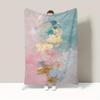 Painting and Graffiti Patterns Flannel Printed Blanket Suitable for All Seasons Suitable for Living Room Office Sofa and Travel