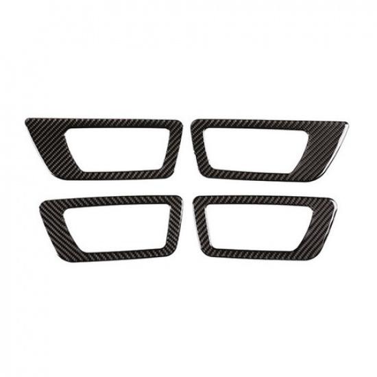 Carbon Fiber Door Handle Bowl Frame Sticker Cover For Toyota Highlander 2015-18