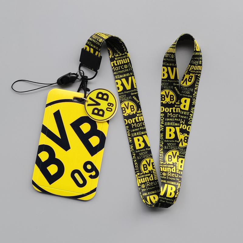 Cartoon Animation Hard Bus Push Card Sleeve Heat Transfer Student Campus Card Polyester Drop Lanyard Work Card Meal Card Football