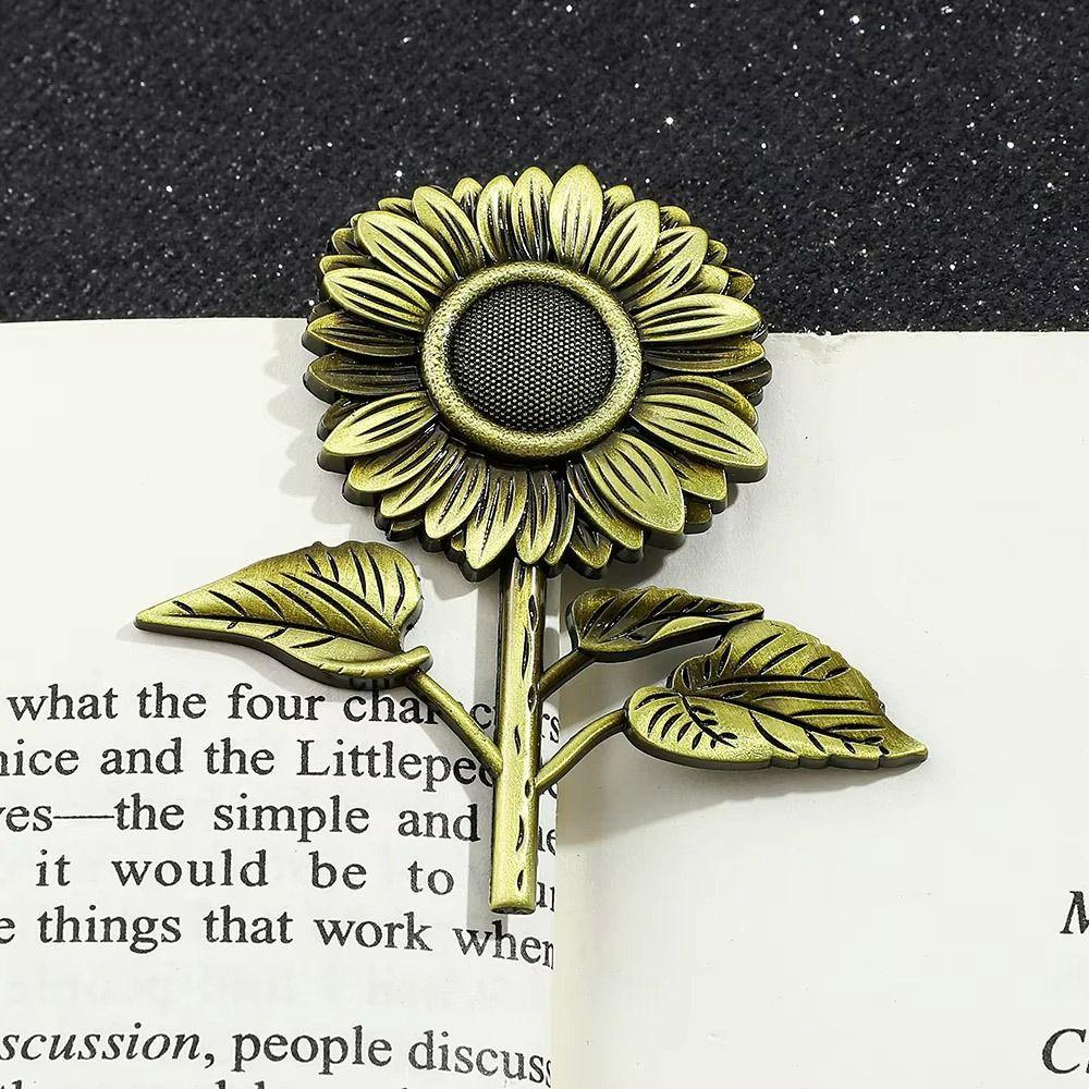 Metal Metal Bookmark Butterfly Dragonfly Gift Box Reading Book Clip Rose/Sunflower/Loong/Bee Book Page Marker Book Lovers