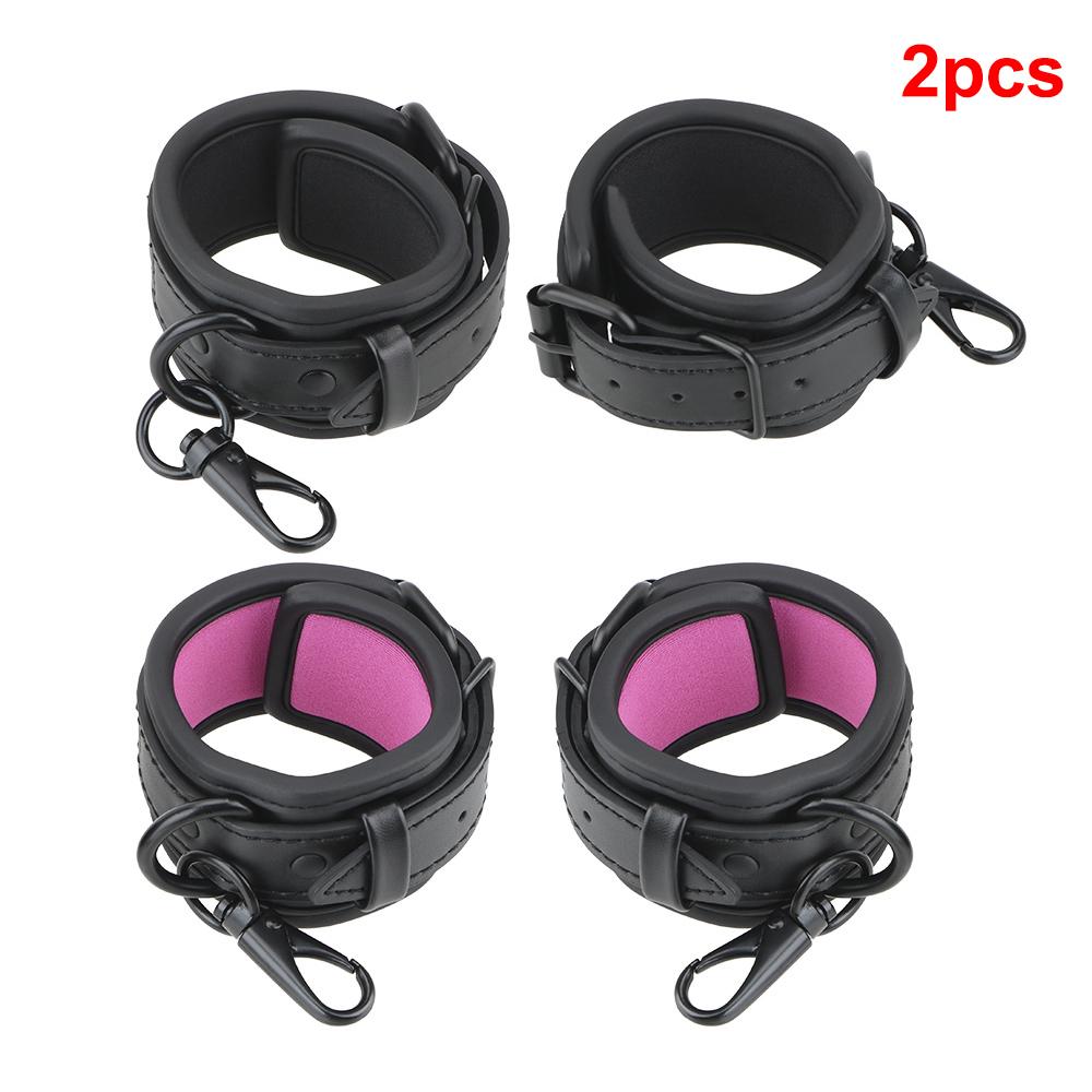 Sexy Adjustable Leather Handcuffs For Sex Toys For Woman Couples Hang Buckle Link  Bondage Restraints Exotic Accessories