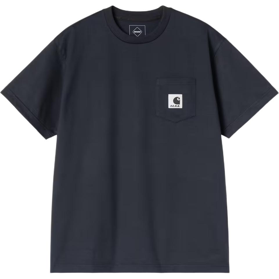 Carhartt WIP × F.C. Echte Bristol Kollaboration SS26 Tasche Kurzarm T-Shirt Unisex Oberteile A261050-01-XX