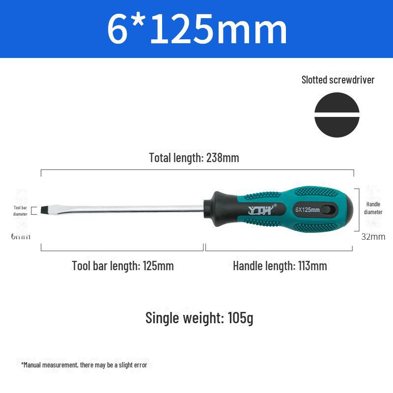 Dual-Purpose Mini Screwdriver Set: Single-use Cross & Flat Head, Magnetic Core, Impact-Resistant