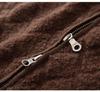 Women's Diamond Knit Cashmere Zipper Cardigan Vest - Loose, Thickened for 2025 Autumn/Winter