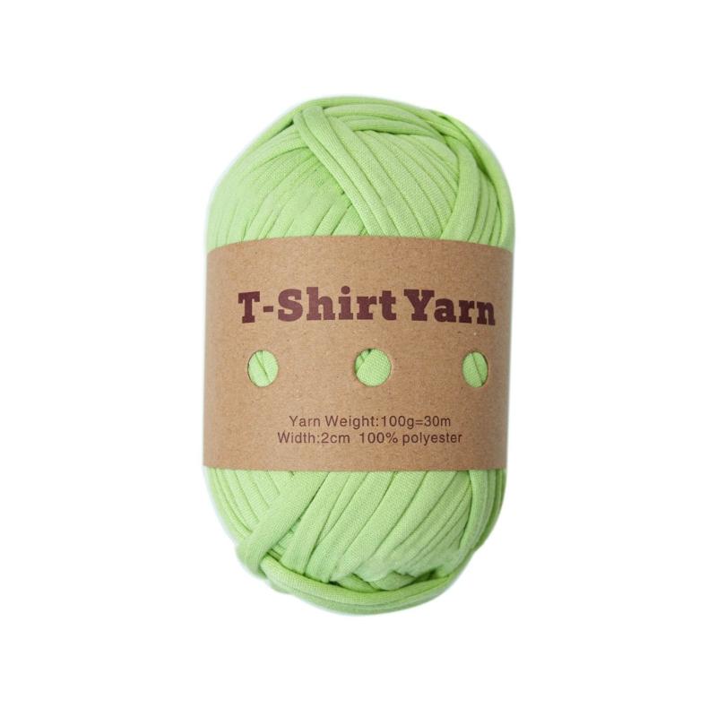 Garn Strickgarn Mehrfarbig Polyesterstreifen für DIY Häkelprojekt zum Herstellen von Taschen, Untersetzern, Körben, Kissen