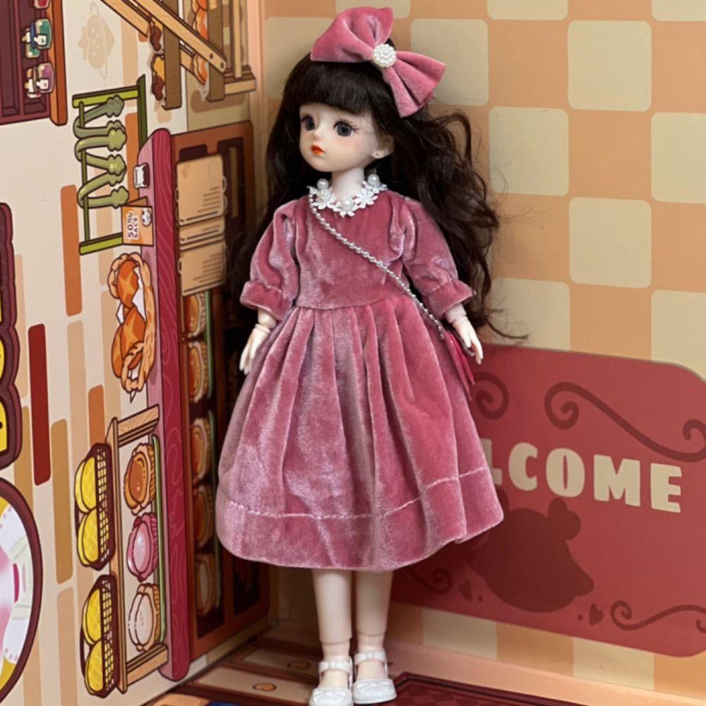 Attractive Eyes Princess Dress Up Dolls 1/6 SD Princess Makeup Ball Joint Doll  Girl Gift