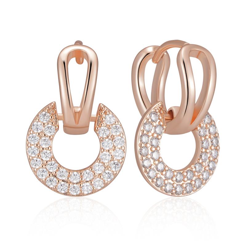 

Высококачественные ювелирные изделия из циркония, полые круглые золотые серьги для женщин, золотые серьги-кольца, повседневные ювелирные изделия для вечеринок, носимые аксессуары