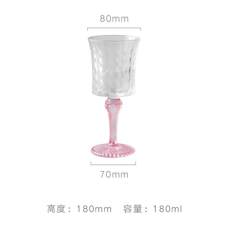 Candy Colored Crystal Glass Goblet KTV Dessert Cup Ice Cream Cup Milk Tea Cup Banquet Wine Glass Champagne Glass Cocktail Glass