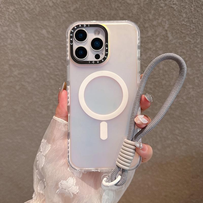 Suitable for iPhone17 PROMAX mobile phone case Customized IP16pm protective cover, hand rope, skin feeling IMD anti-drop IPHONE 17 Pro