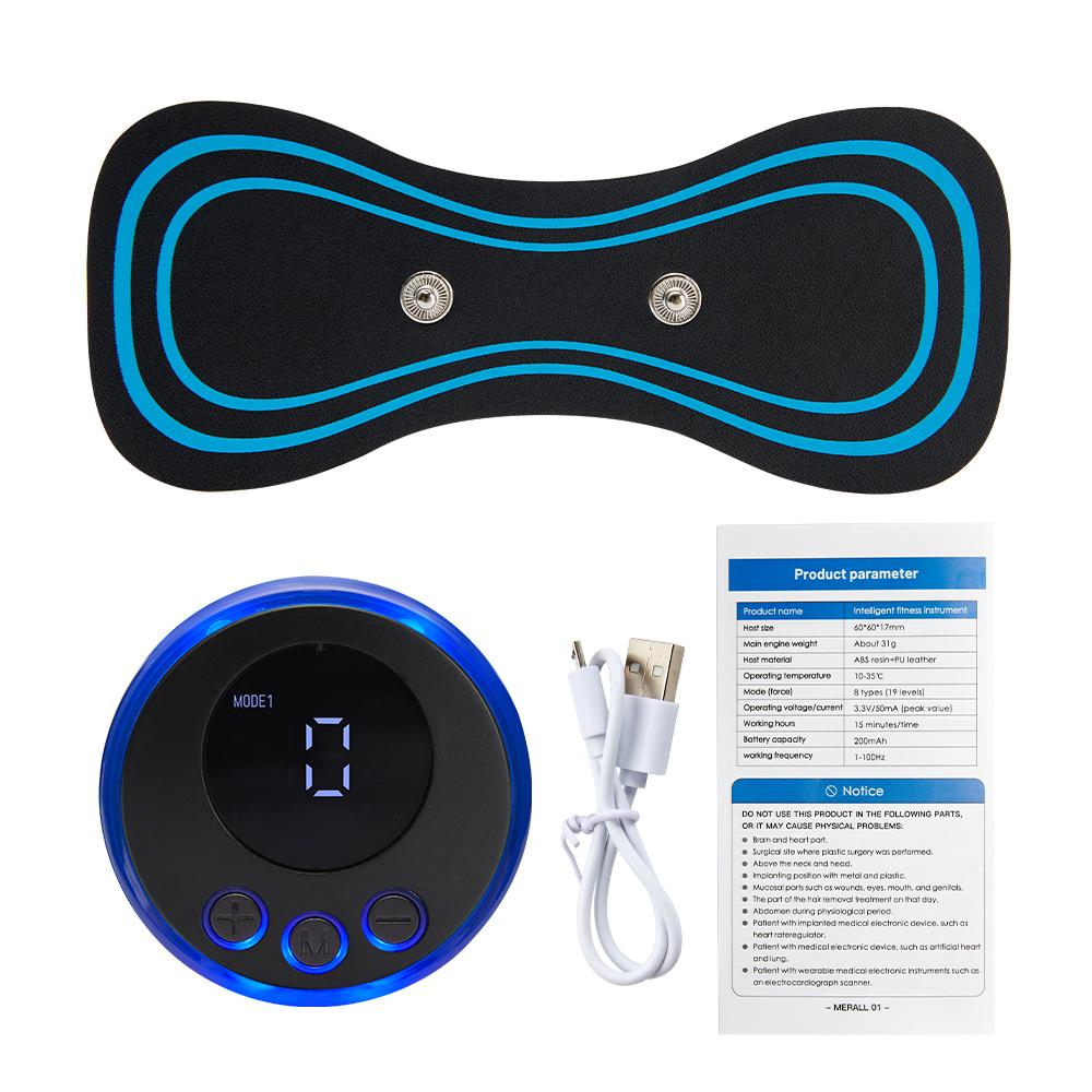 EMS Neck Massager Electric Neck Stretcher Cervical Muscle Pain Relief Shoulder Relaxation Massage Patch Mini Neck Massager Patch