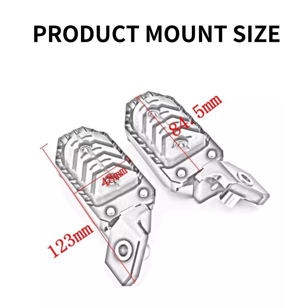 Black Adjustable Foot Pegs Footrest Pedal For Bmw R1200Gs R1250Gs Adventure