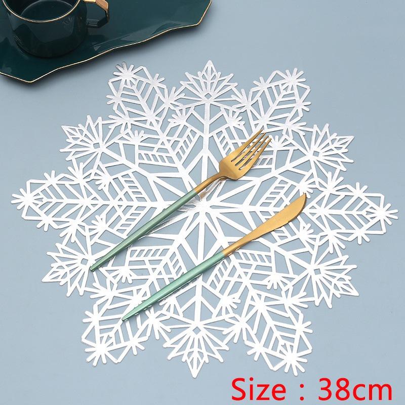 Christmas Placemats Christmas Snowflakes Decor Snowflakes Table Mat