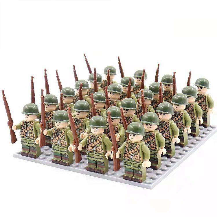 WWII Military Building Blocks Soldiers Assembly Toy Set