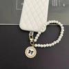 1Pc Glass Pearl Beaded Mobile Phone Chain Bow Accessories Pendant Keychain Girl Cute Bag Pendant