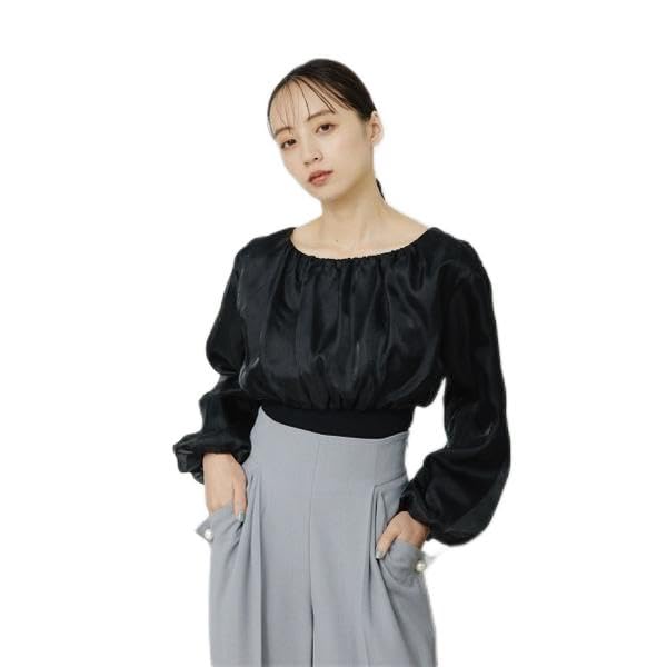 

Jill by Jill Stuart Classic Waist Rib Sheer Blouse, Women s, Black