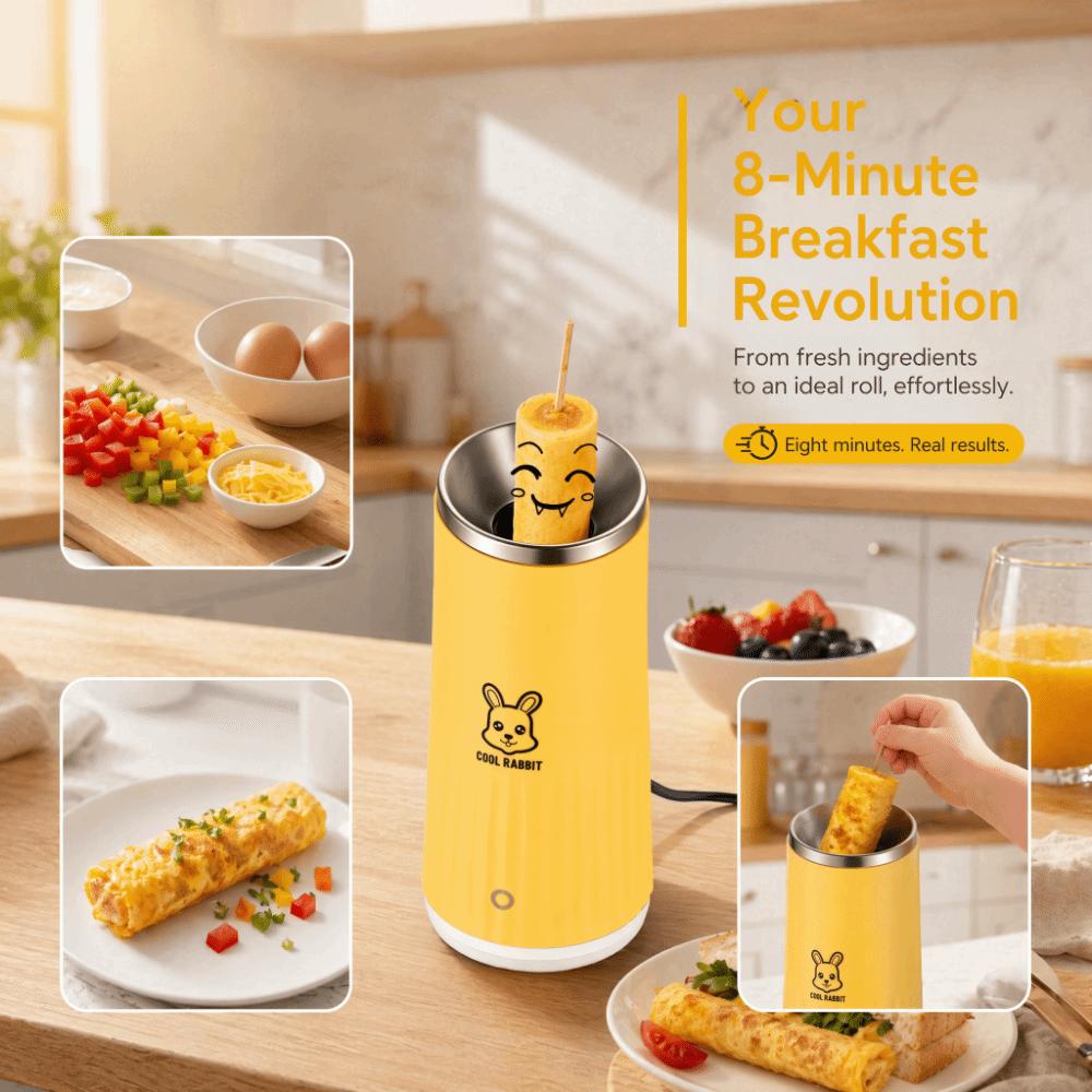 Multifunctional Egg Sausage Cooker Automatic Egg Cooking Machine Morning Meal
