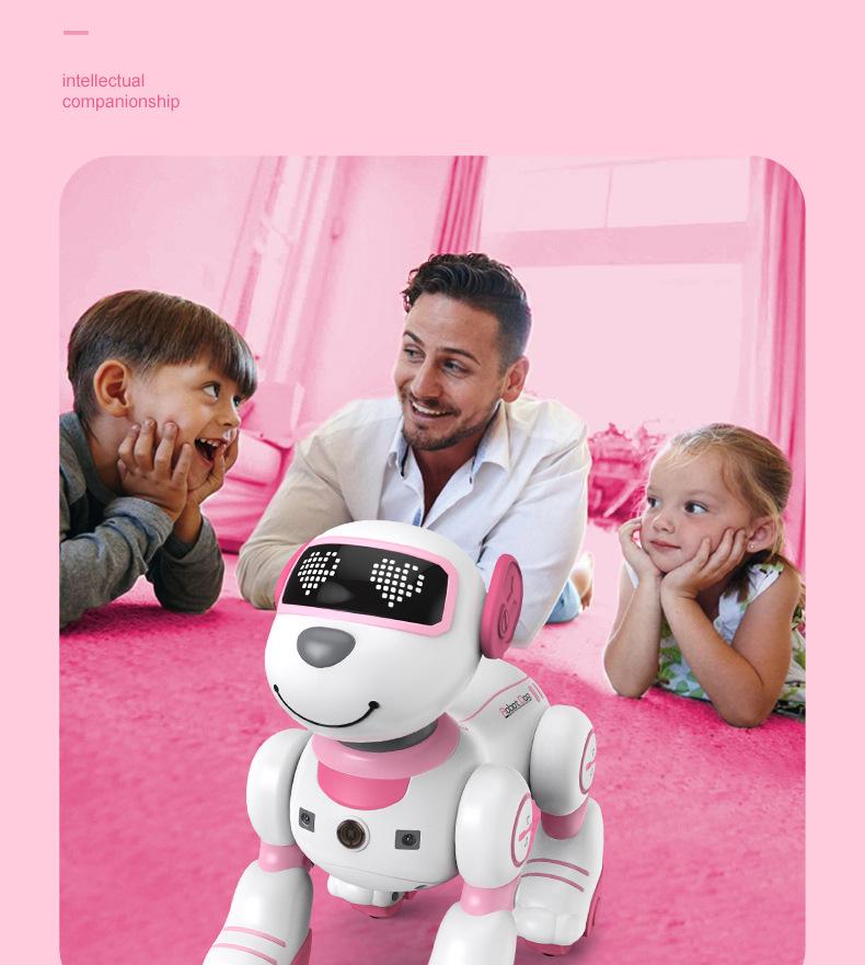 BG1533 Stunt Robot Dog: Electric Remote-Control Pet with Gesture Sensing and Somersault Capabilities.