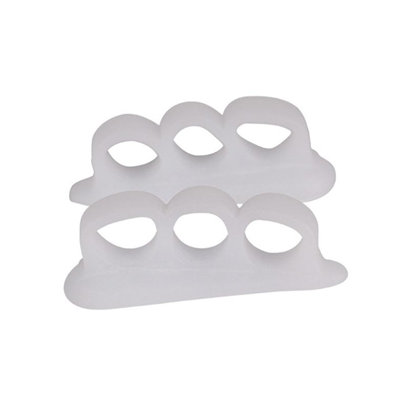 Три отверстия Силиконовый корректор для косточки большого пальца стопы Ортопедические разделители пальцев ног Распорка для коррекции пальцев Защитная подушечка