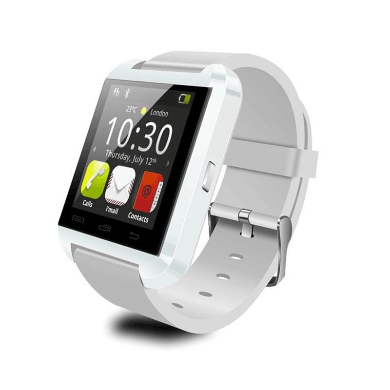 

Pedometer U8 For Smartwatch Touch Button Control Multi Language Menu Fitness White