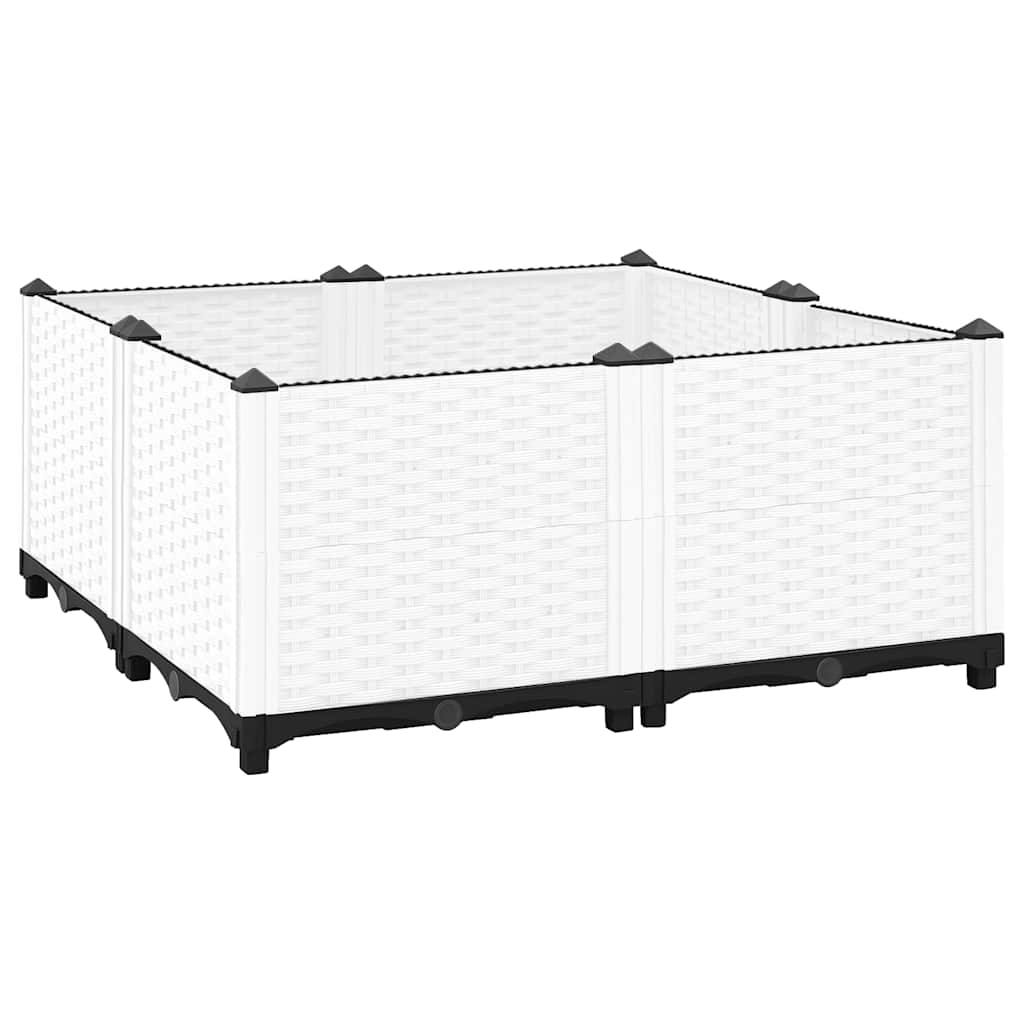 Raised Garden Bed 80 x 80 x 38 cm Polypropylene