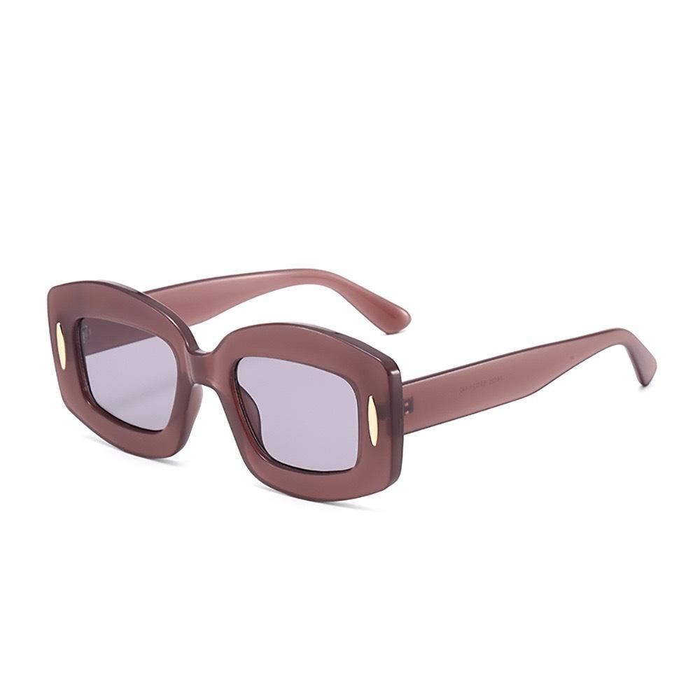 Personalized sunglasses men's European and American senior sense large frame women's Internet celebrity fashion cool versatile trend sunglasses