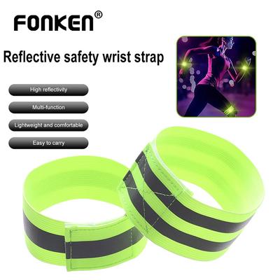 Reflective Bands Elastic Armband Wristband Ankle Leg Straps Kids Safety Reflector Tape Straps for Night Jogging Biking Running