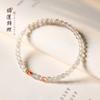 Handgefertigtes Mondstein-Emaille-Koi-Fisch-Armband für akademischen Erfolg, Weißes Mondlicht Damen-Leichtluxus-Feinarmband, Nischen-Leichtluxus-Armband
