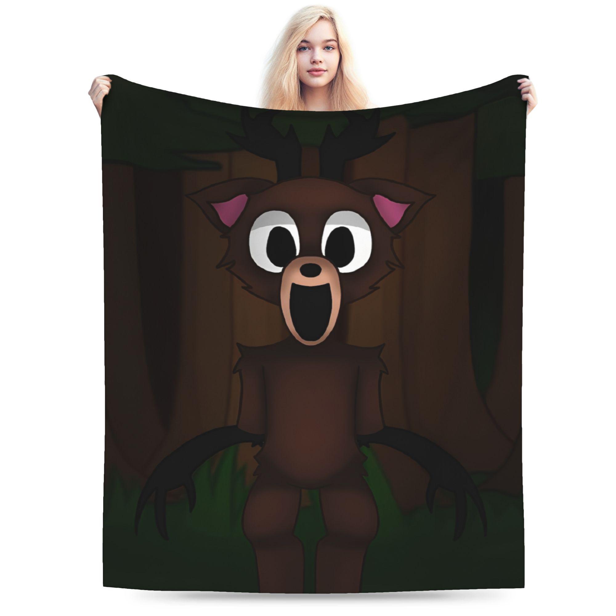 

The Deer 99 Nights Flannel printed blanket suitable for all seasons suitable for living room office sofa and travel 180x250CM 75x100cm